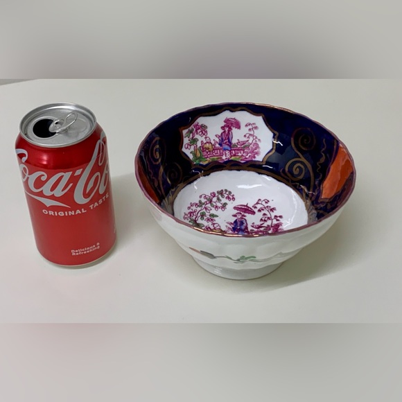 1830s Vintage Gaudy Welsh CHINOISSERIE Lustre Staffordshire Waste/Slop Bowl - Picture 3 of 15